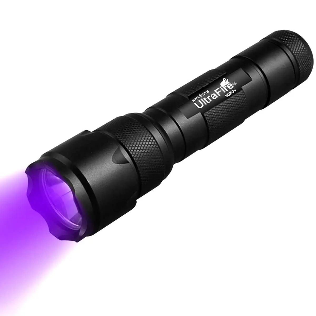 

UltraFire 502UV 395-405nm UV Flashlight LG Focusing Waterproof LED Outdoor Hunting Scorpions Minerals 18650 Flashlight UV Lamp