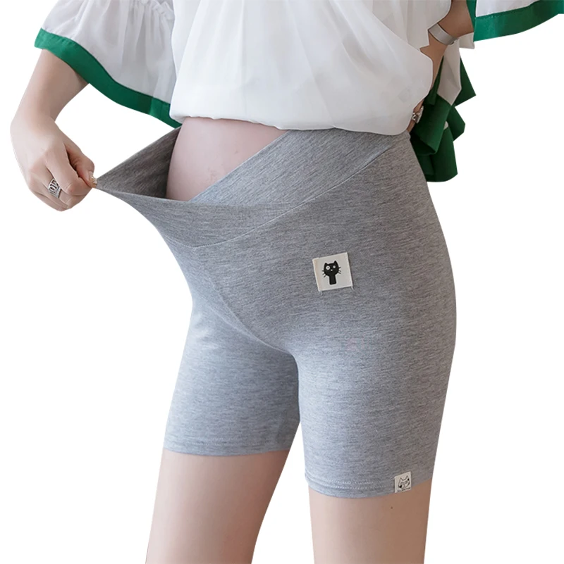 2024 Summer Maternity Leggings Shorts Low Waist Pregnant Woman Cotton Pants Stretched Modal Trousers Cotton Panties Wholesale