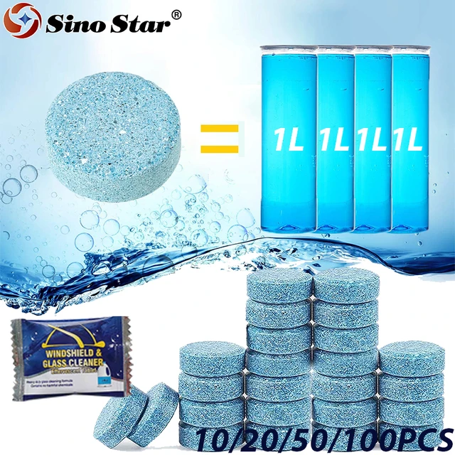 Car Windshield Washer Fluid Tablets Car Glass Solid Wiper Easy To Use For  Most Cars Suv Trucks Kitchen Window Mirror Cleaner - Windshield Cleaner -  AliExpress