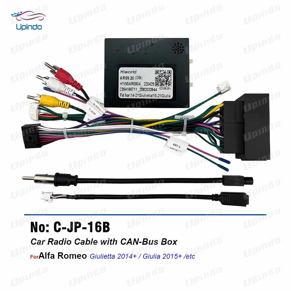 Car Android Radio Accessories Cable Power Wiring Harness Socket Adapter