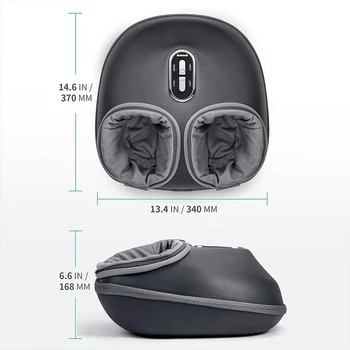 Nekteck Foot Massager Heating Therapy Air Compression Shiatsu Knead Roller Muscle Relaxation Electric Foot Massage Machine 6