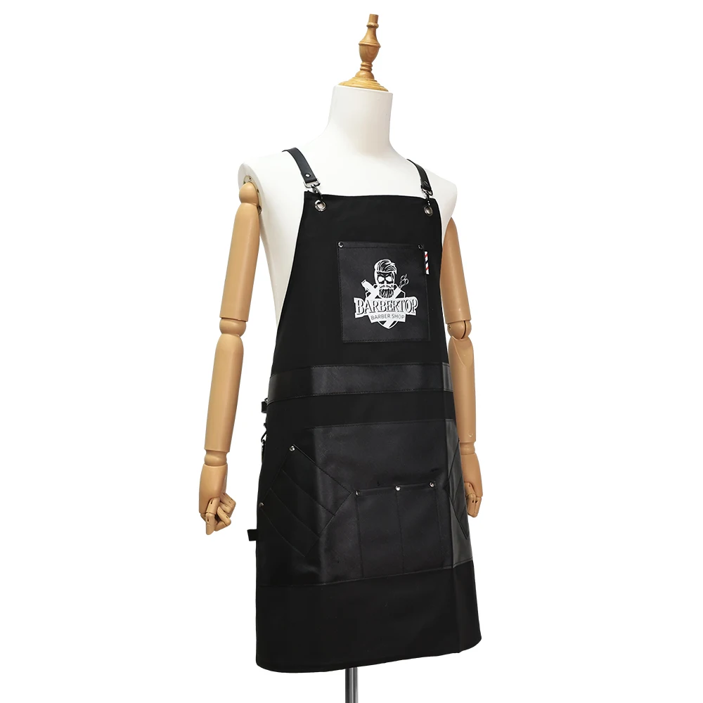 Barbertop Hairdressing Shawl Artist Apron Salon Hairdresser Cape with Pockets Waterproof Restaurant  Work Cloth 6