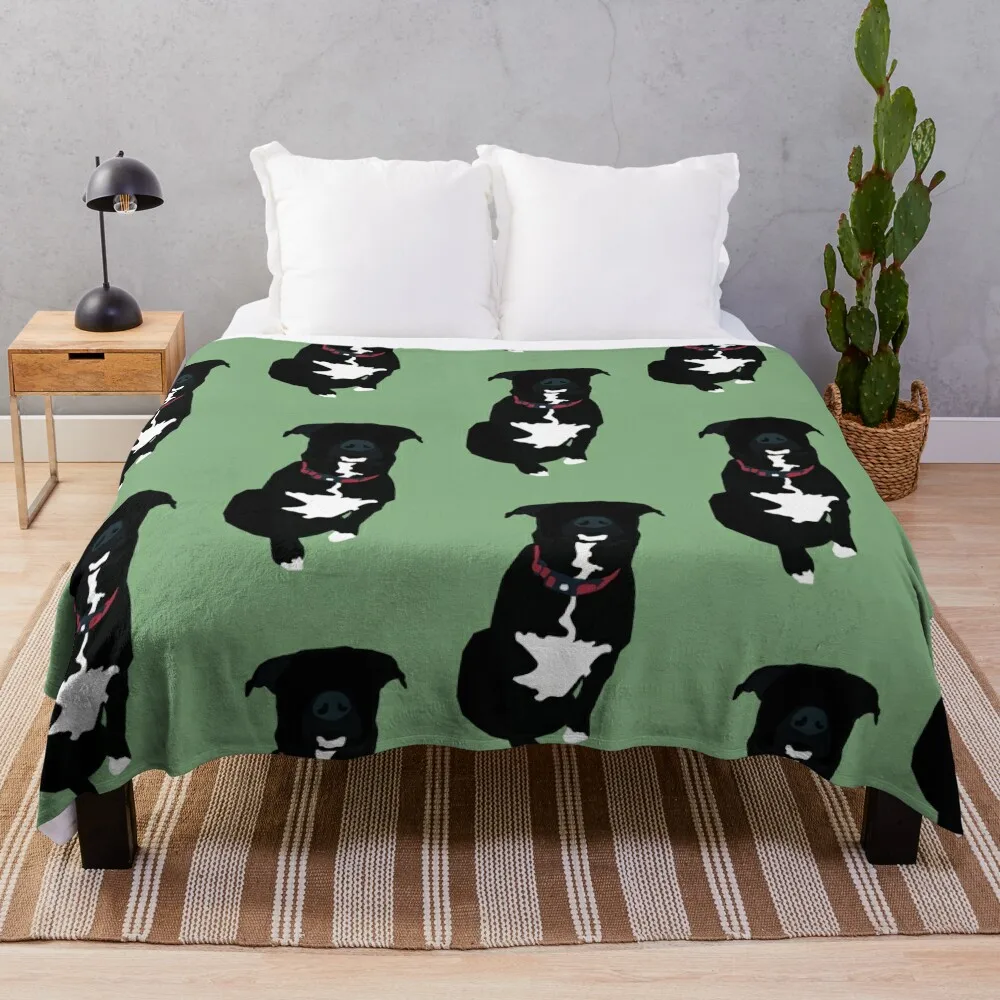 

Black Dog Throw Blanket Fluffy Soft Blankets Vintage Blanket For Sofa Thin