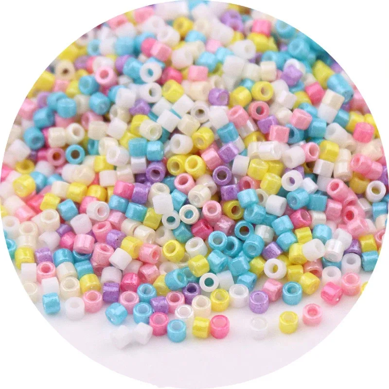 Japanese Opaque Metallic Color Glass Stone Beads 1.6mm 10g 11/0 Uniform Loose Spacer Seed Beads for Jewelry Making DIY Sewing