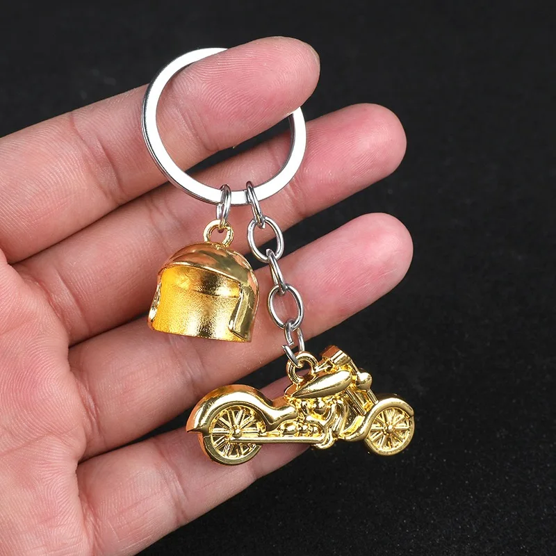 Metal Motorcycle Keychain Pendant for Men and Women