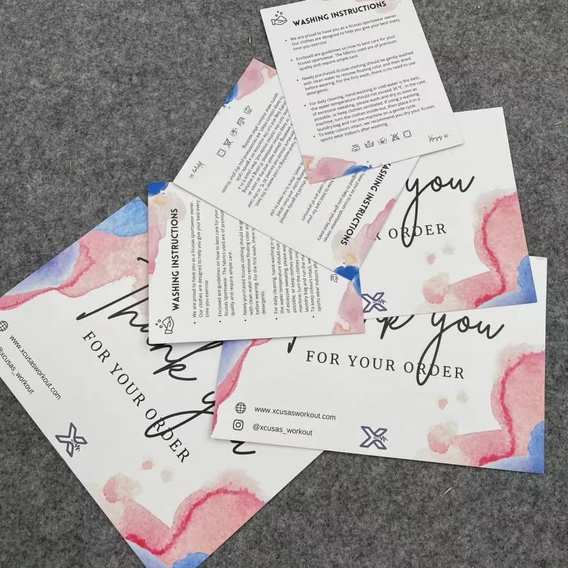 Customized.product.High Quality Personalized Printing Thick Holographic Embossed Thank You Card For Small Business