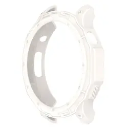 Premium Soft Edge Watch Protective Shell with Screen Protector - Durable Bumper Replacement Cover - Amazfit GTR 4 (A - white)
