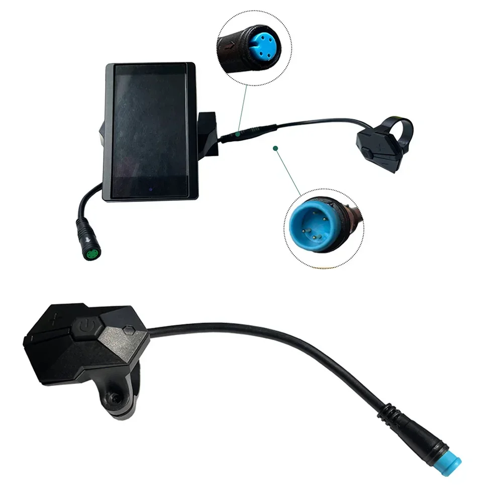 4 PIN Fiets Conversie Schakelaar Knop Schakelaar Stuur Controle voor P850C Mid Mount Motor Display Panel: Elektrische Fietsen