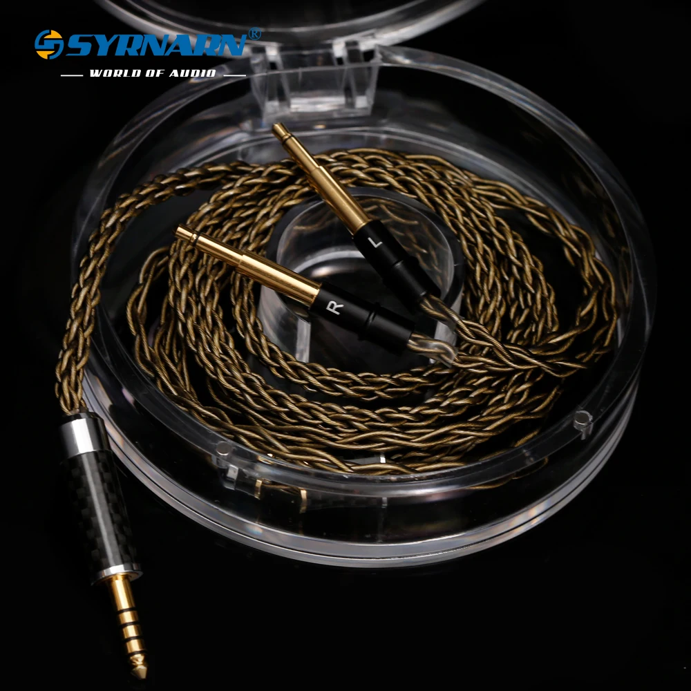 Syrnarn 6N Cavo Per Cuffie In Rame A Cristallo Singolo Aggiornamento Xlr Bilanciato 2.5/4.4Mm Per Meze 99 Classic/99 Noir/99 Neo/109 Pro/Liric