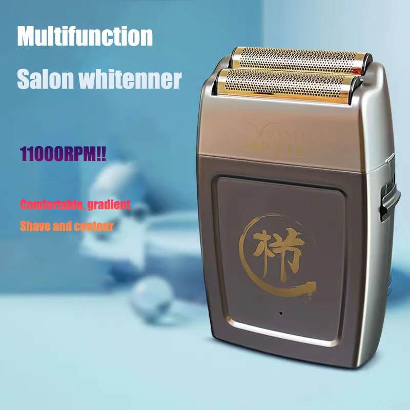 Professional Barbershop Oil Head Gradient Electric Shaver 11000RPM High Speed Barber Whiter Brushless Motor Men's Hair Trimmer 6