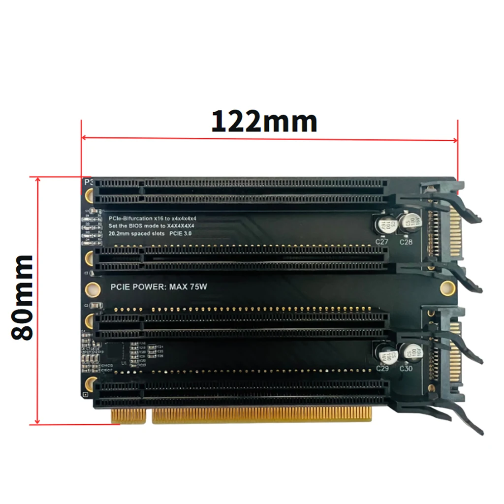 PCIe-Bifurcation-x16-to-x4x4x4x4-Expansion-Card-PCI-E-PCI-Express-3-0 ...