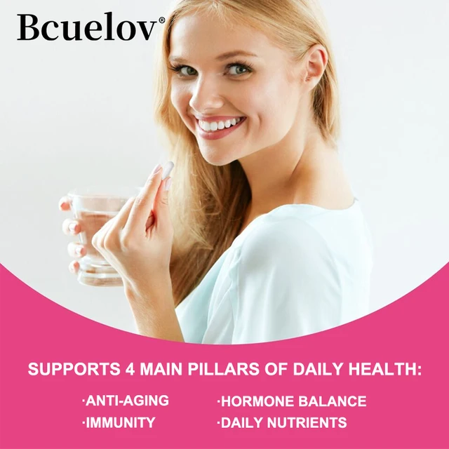 Women's Multivitamin Capsules Contain A Perfect Blend of Iron,Folic Acid,Calcium and Zinc To Support Immune Function and Energy 5