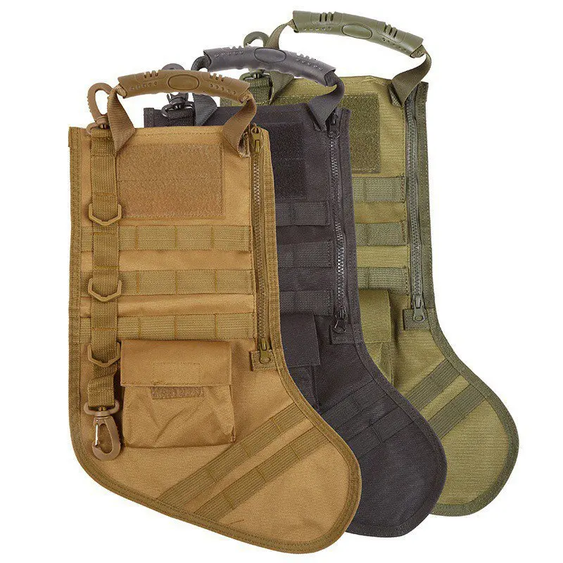 Tactical Christmas Gift Socks Outdoor Sports Pendant Fan Bag Accessories Storage Bag Christmas Stocking