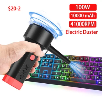 Electric Compressed air Duster Keyboard Cleaner for Office-no Canned air Duster,cordless air compressor laptop desk vacum cleane 1