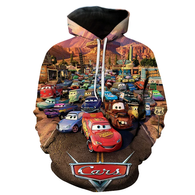 Sweat-shirt Pixar Cars Lightning McQueen - Licence Officielle Disney - Coupe Classique, Col Tissé - Pour Fans De Cars