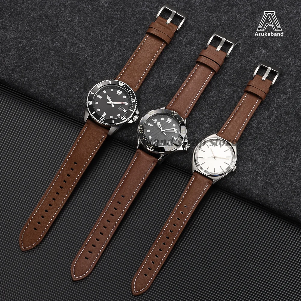 Premium Leather Watchband - Universal Replacement Strap