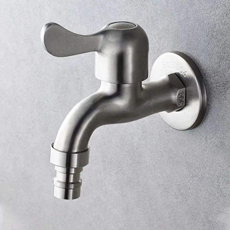 Washing Machine Faucet Water Tap Faucet Special Thickened Explosion-proof Household Single Cooling Quick Opening Faucet Stainless Steel Washing Machine Faucet