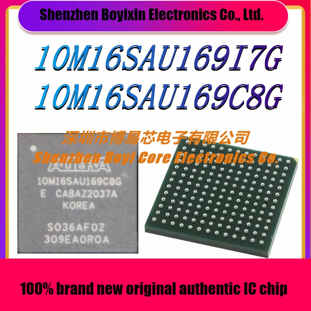 

10M16SAU169I7G 10M16SAU169C8G Package: BGA-169 Brand New Original Genuine Programmable Logic Device (CPLD/FPGA) IC Chip