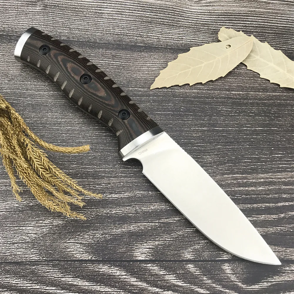 

High Hardness BK 853 Ourdoor Straight Knife 8Cr13Mov Fixed Blade G10 Handle With Kydex Sheath Camping Defense EDC Pocket Knives