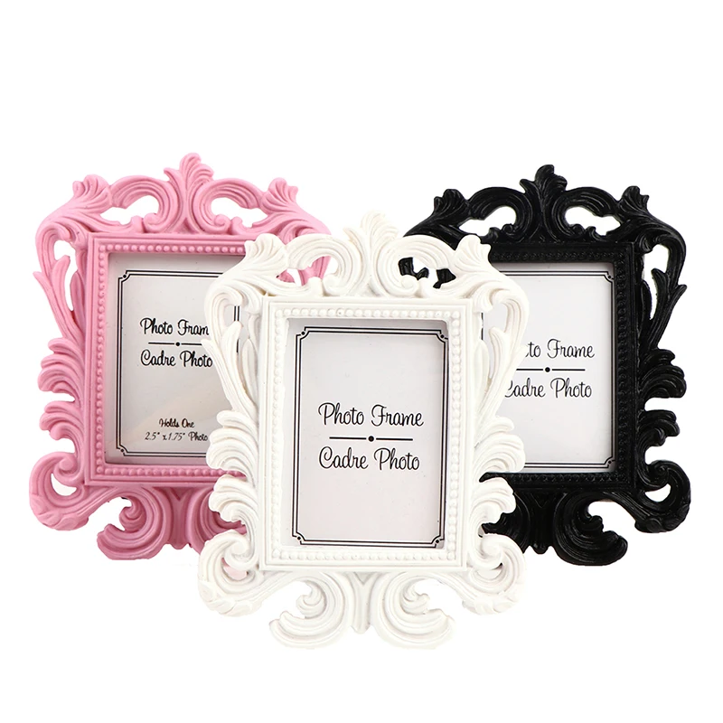 Photo Frame Wood Picture Frame Wood Photo Frame Decorative Flower Retro Wedding Home Decor Desktop
