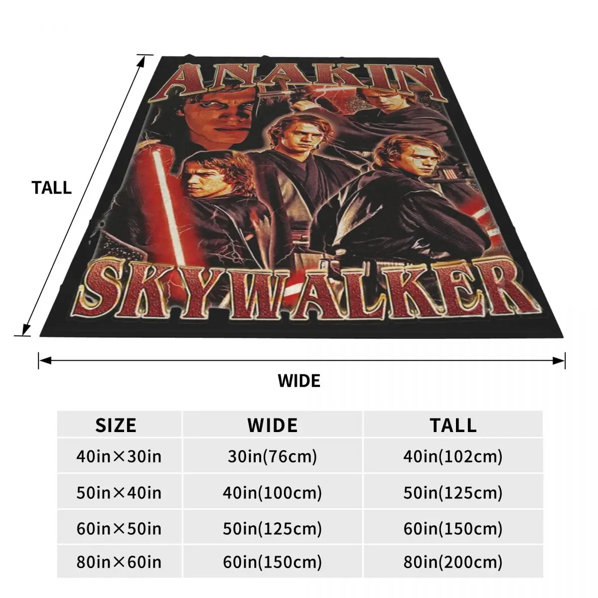 Anakin Skywalker Blankets Flannel Spring Autumn Multi-function Soft Throw Blanket for Bedding Outdoor Bedspreads 5