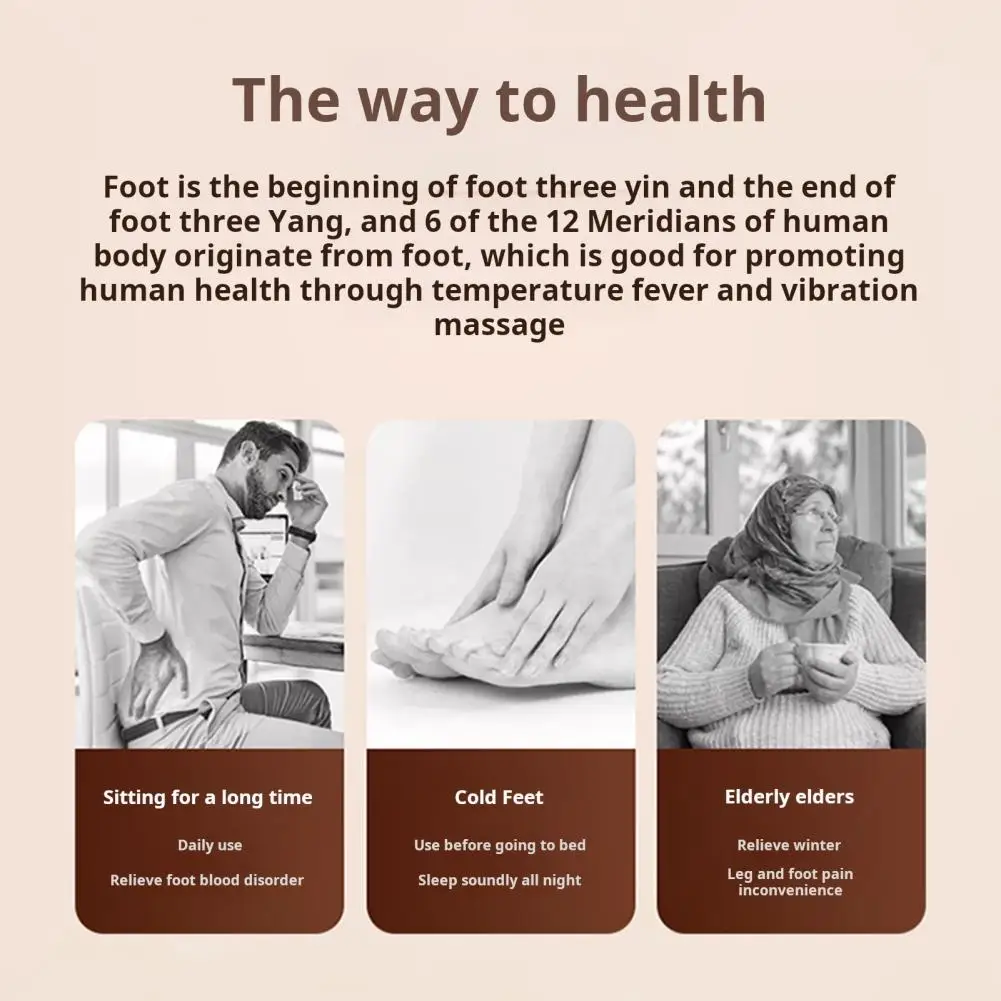 Foot Massager Foot Spa Massager Intelligent Power-off Warmer with Vibration Massage Fast Heating Temperature for Relaxation