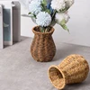 Decorative Rattan Vase Woven Decorative Table Vase for Dried Flower,Home and Office Durability and Waterproof Decors 1