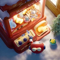 Doll Machine Coin Operated Play Game Mini Claw Catch Toy Machines Dolls Sweets Machine Children Interactive Toys Gifts New Year 2