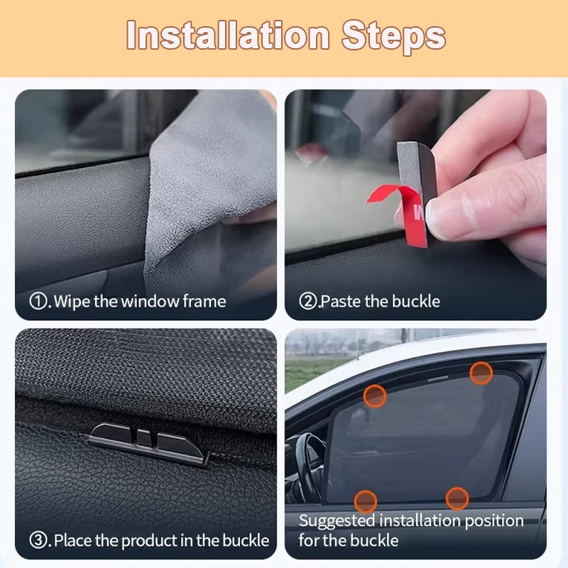 Car Magnetic Sunshade Windshield Curtain Side Window Sun Shade UV Protection Accessories For MG ZS MK1 ZX ZST Astor