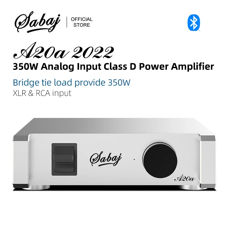 2022 Sabaj A20a 350w Class D Btl Power Amplifier Analog Input Ma5332m