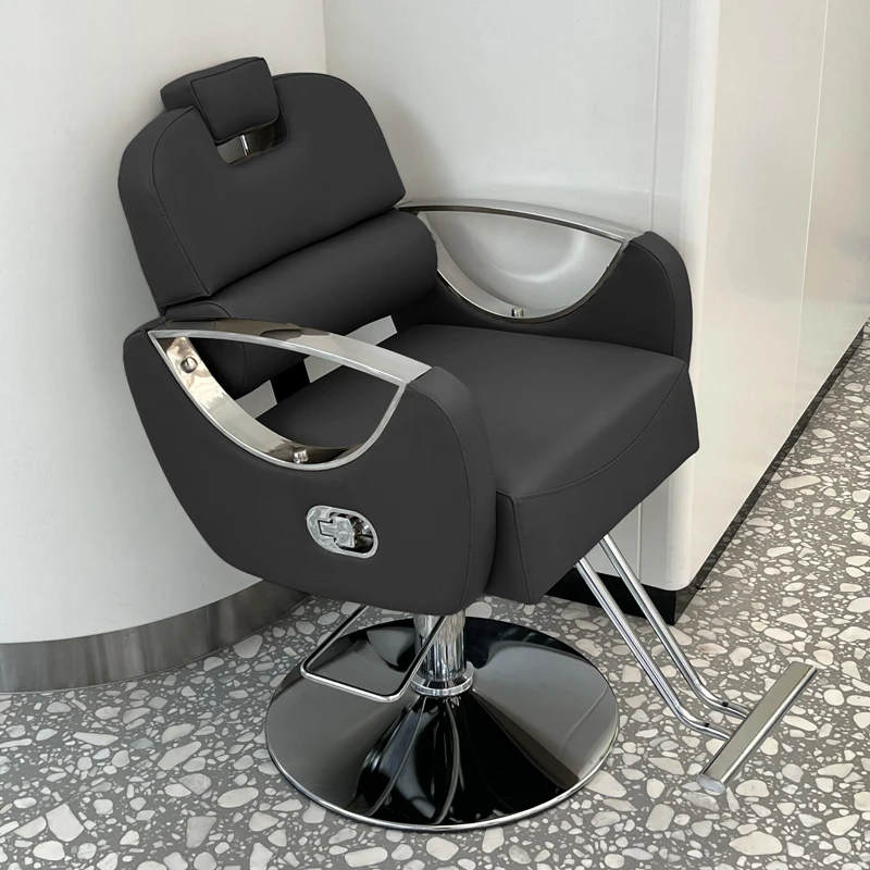 Makeup Swivel Barber Chair Beauty Salon Modern Comfort Barber Chair Handrail Speciality Cadeira Sillas Chaise Furniture HD50LF