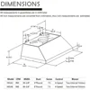 48 inch Built-in/Insert Range Hood 1150 CFM, Stainless Steel Under Cabinet Range Hood Kitchen Vent Hood with Liner 6
