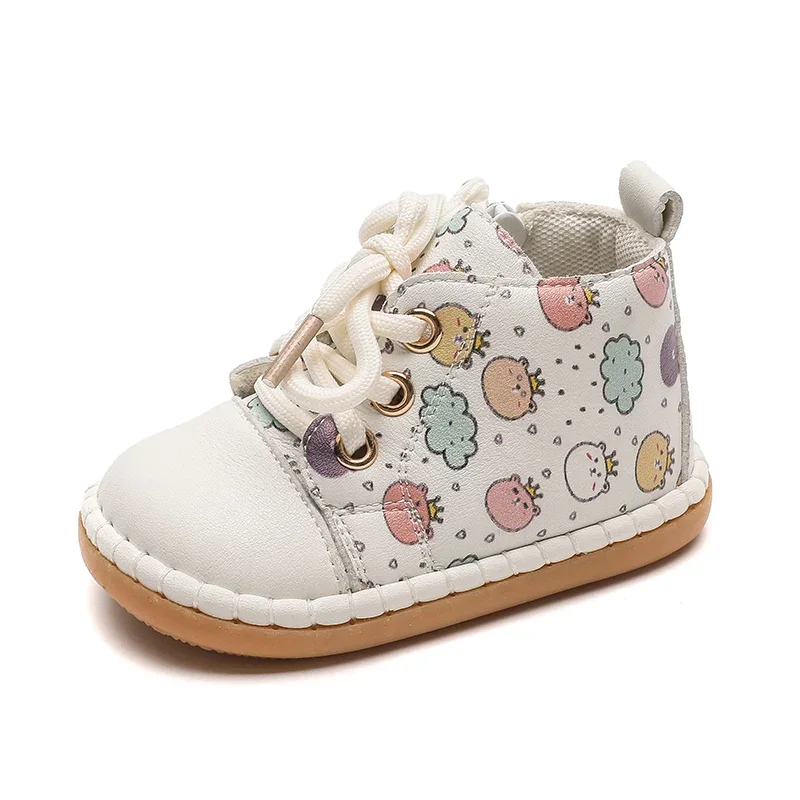 Winter Baby Girls Snow Boots Warm Plush Children Outdoor Shoes Soft Sole Non-slip Infant Toddler Shoes baby shoes baby boots winter snow boots Cartoon Bear Kids