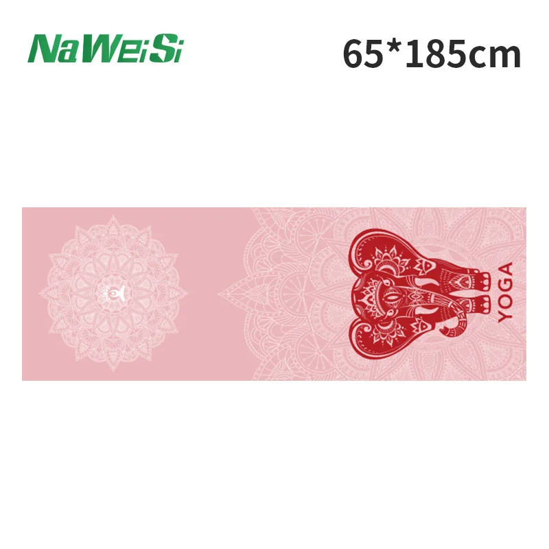 Luxury Double-Sided Velvet Non-Slip Yoga & Fitness Towel - Portable, Quick-Dry, Folding Sports & Beach Mat