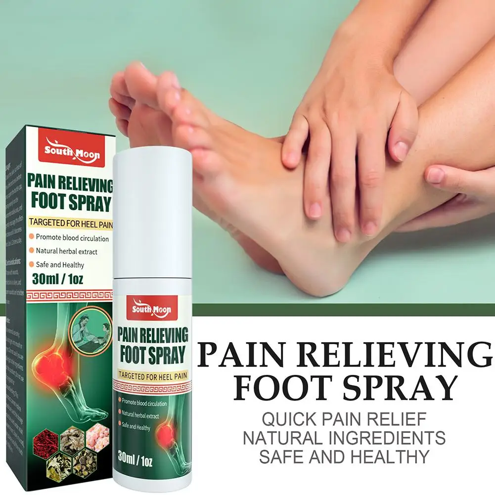 Heel Pain Relief Spray Effectly Treat Long Heel Spurs Foot Achilles Tendon Bone Tendonitis Pain Muscle Joint Treatment Spray