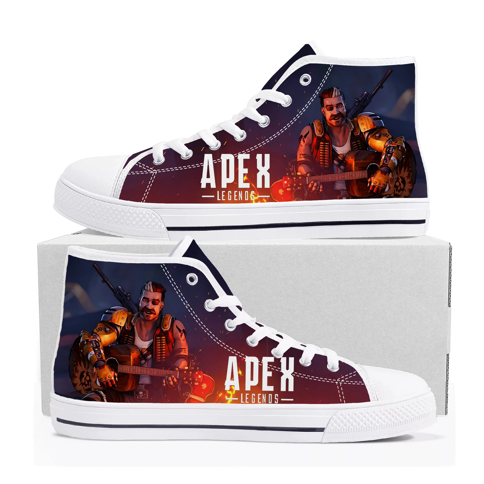 

Apex Legends Fuse High Top Sneakers Hot Cartoon Game Mens Womens Teenager High Quality Canvas Shoes Casual Tailor Made Sneaker
