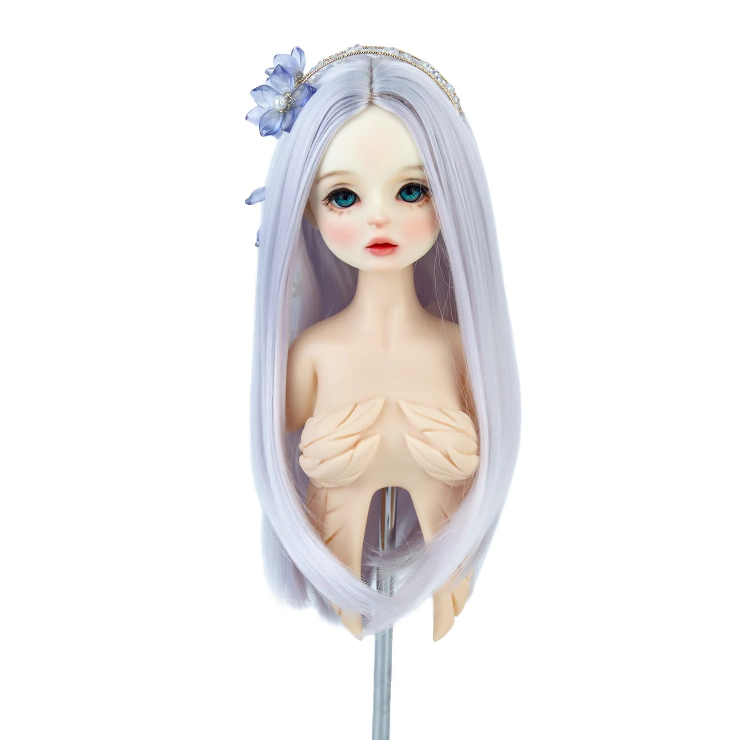 

1/3 BJD Hair Wigs 8-9'' Head Size Long Natural Straight For DDH Series Dollfie Dream Dolls Make Wigs