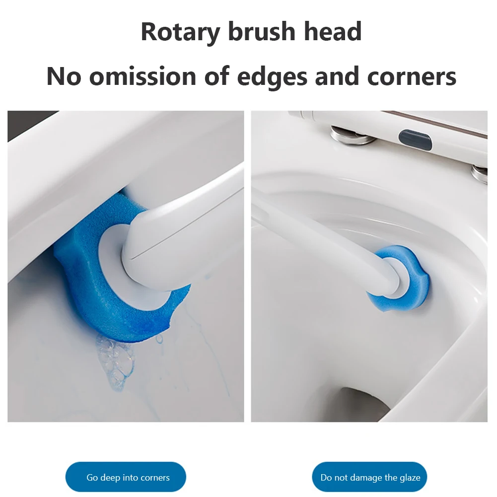 Toilet Brush Disposable Brush Long Handle Bathroom Cleaning With Replaceable Head 8-32Pcs Toilet Accessories
