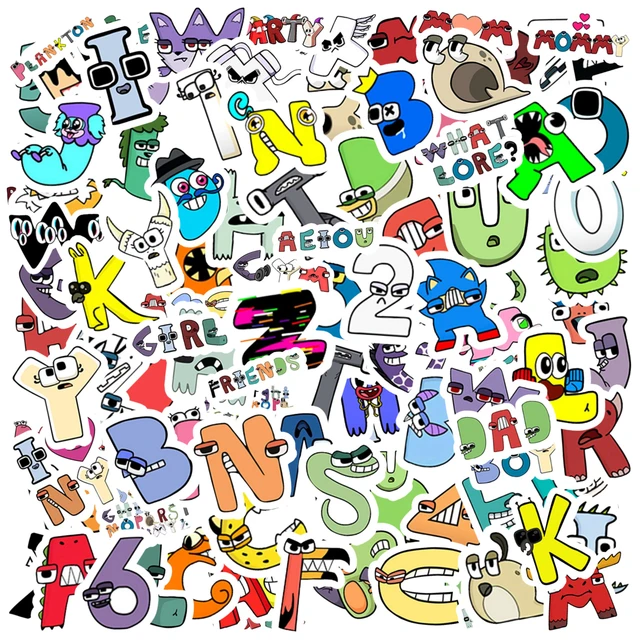 10/50PCS Alphabet Lore Stickers Stickers Motorcycle Luggage Guitar  Skateboard Cool Graffiti Sticker for Kid Decal