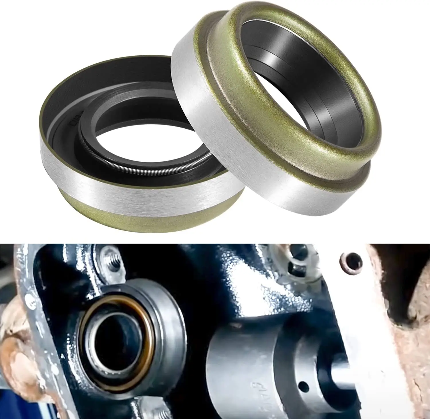 Oil Seal 2 packs 46470 for Dana 30 Inner Axle compatible with Jeep Wrangler YJ TJ JK Jeep CJ