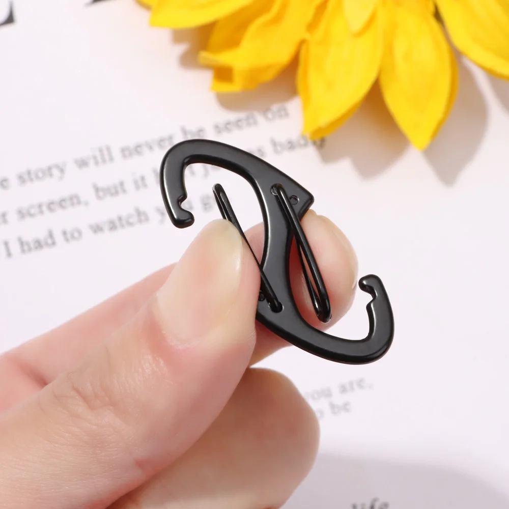 10PCS S Double Carabiner Set Camping EDC Survival Climbing Spring Backpack Clasps Keychain Tactical Gear Hooks Key Chain Clip climbing carabiner