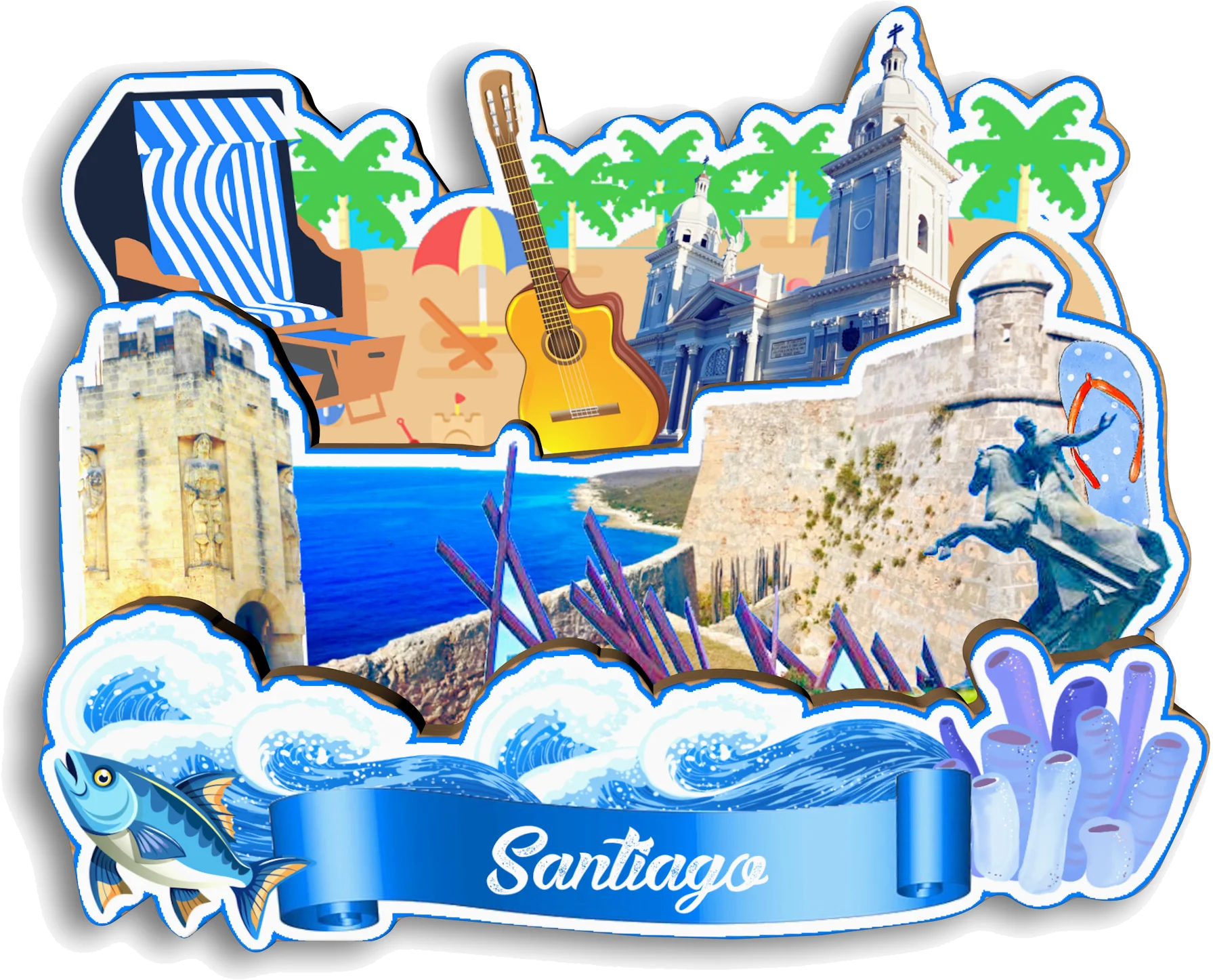 Havana Varadero Santiago Cayo Santa Maria Cuba Fridge Magnet Travel Souvenir Gift Handmade Decorative