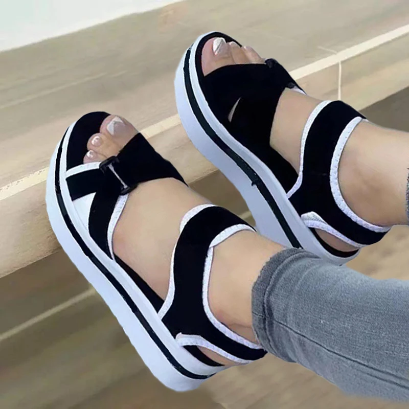 Summer Women Sandals Open Toe Soft Wedge Footwear Female Women's Orthopedic Sandal