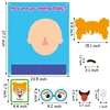 88Pcs Emotions Change Felt Board Story Early Learning Supplies DIY Facial Expressions Puzzle Preschool Montessori Toys for Kids 2