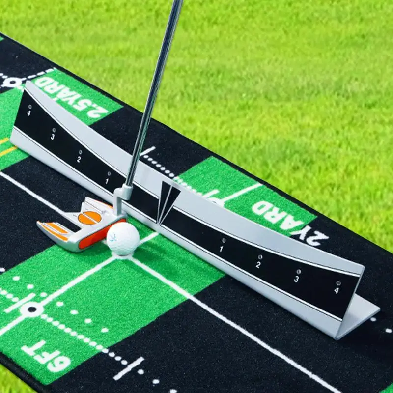 

Golf Putting Track Portable Putting Tutor Training Aid Golf Putter Trajectory Balancer Golf Putter Trainer Calibration Track