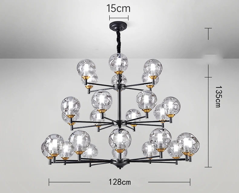 Description Picture 4 of itemModern home decor led lights pendant light lamps for living room Chandeliers for dining room hanging light indoor lighting
