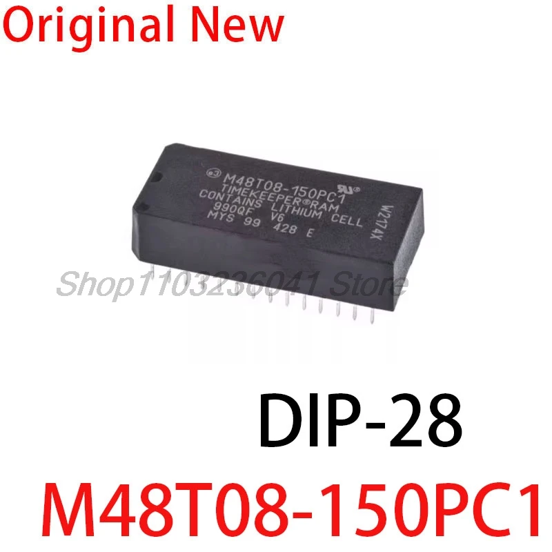 1PCS M48T08-150PC1 M48T08 M48T08-150 Direkt Einsatz DIP-28 Uhr Chip M48T08-150PCI