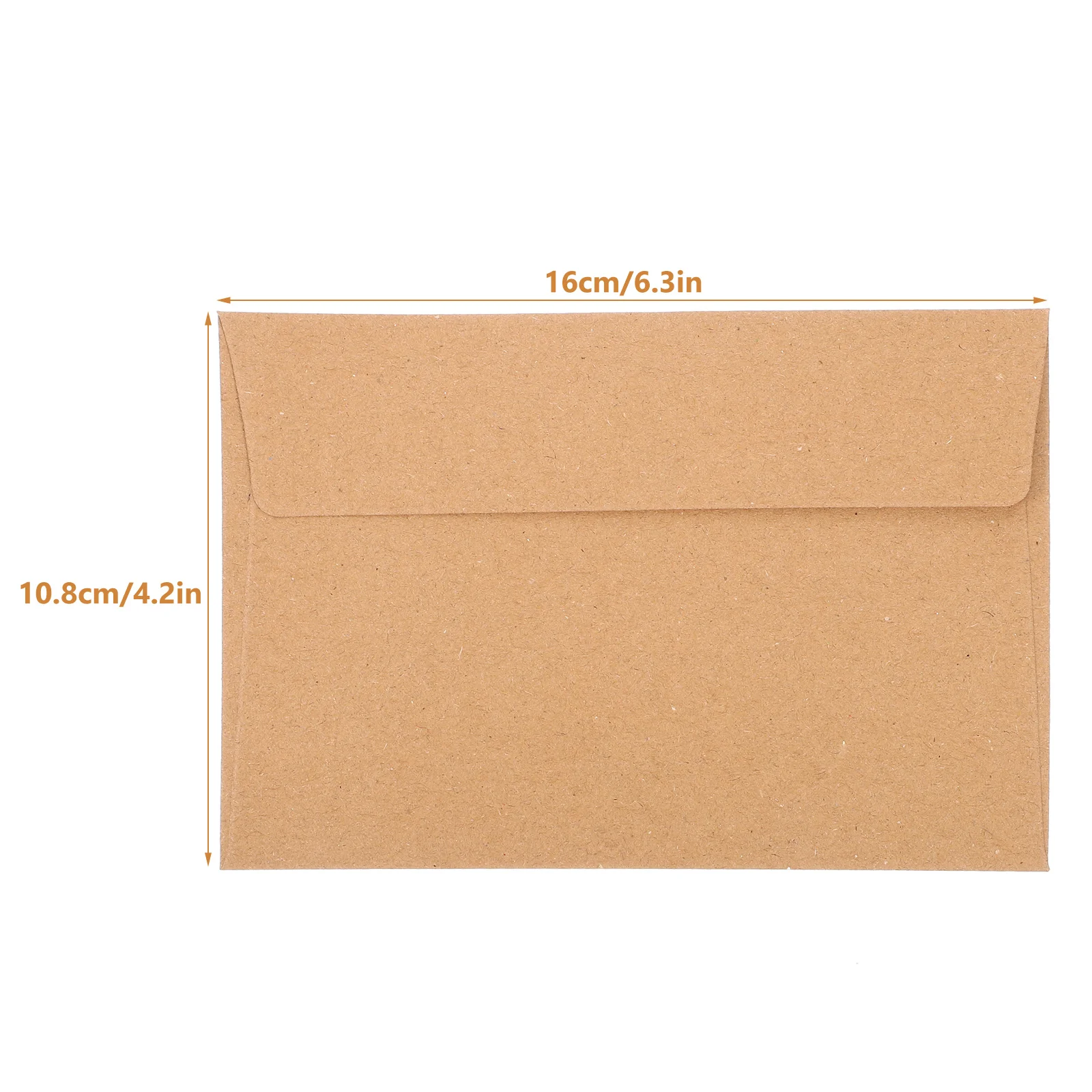 Kraft Paper Envelopes Mailing Envelopes 50Pcs Invitation Card Paper Set Suitable For Christmas Valentine's Day And Other Festival