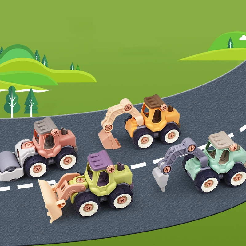 Constructions Toys Vehicles Trucks Take Apart Toys Trucks Set Excavators Building Car Toys With Drills,Best Gifts Truck Toys - 6