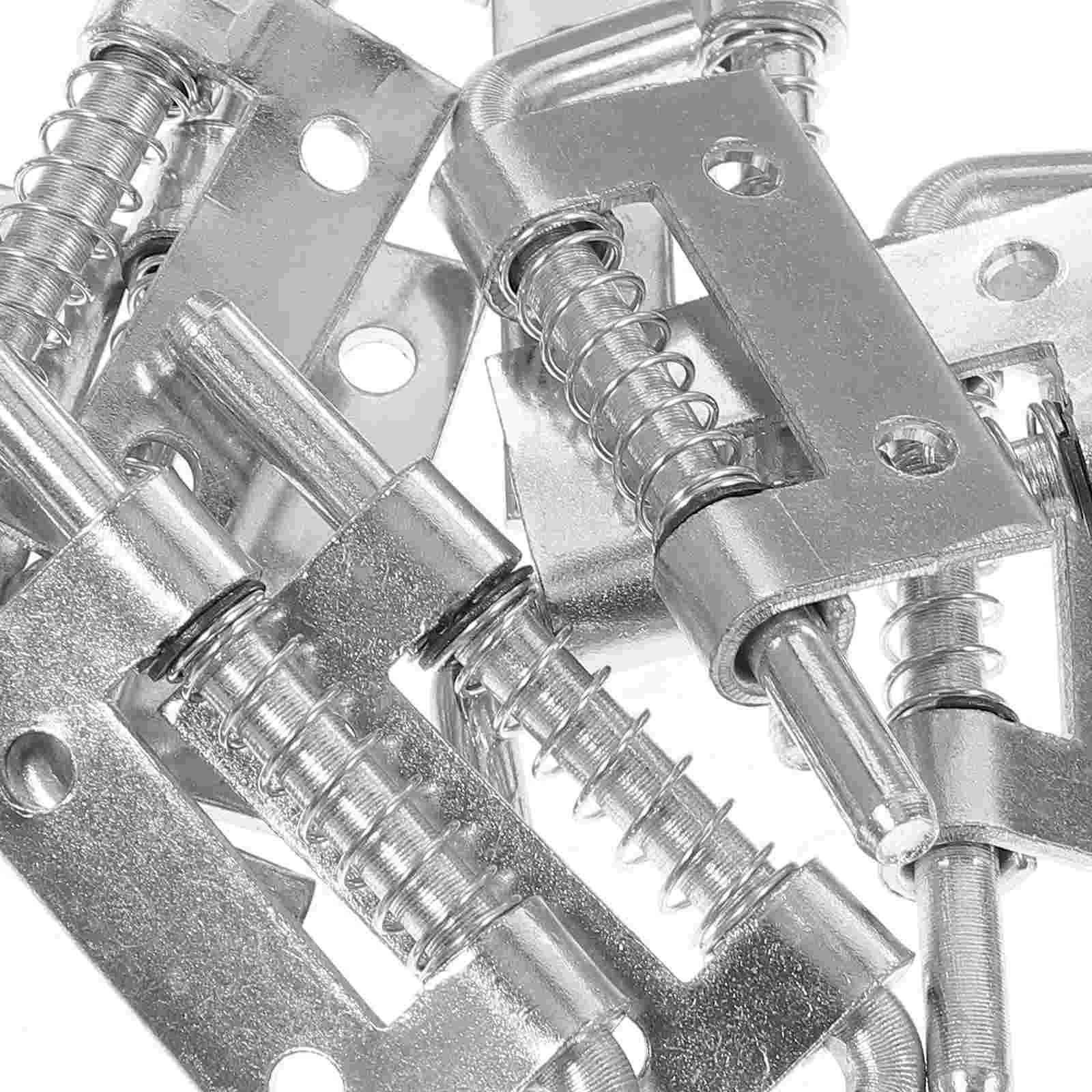 Spring Hinges Heavy Duty Galvanized Iron Barrel Bolt Latch Door Locks Spring Loaded Hardware Door Bolts Accessories 10 Pcs door latch